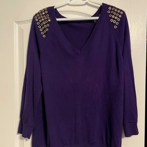 Gold detailed shoulder sweater Michael Kors